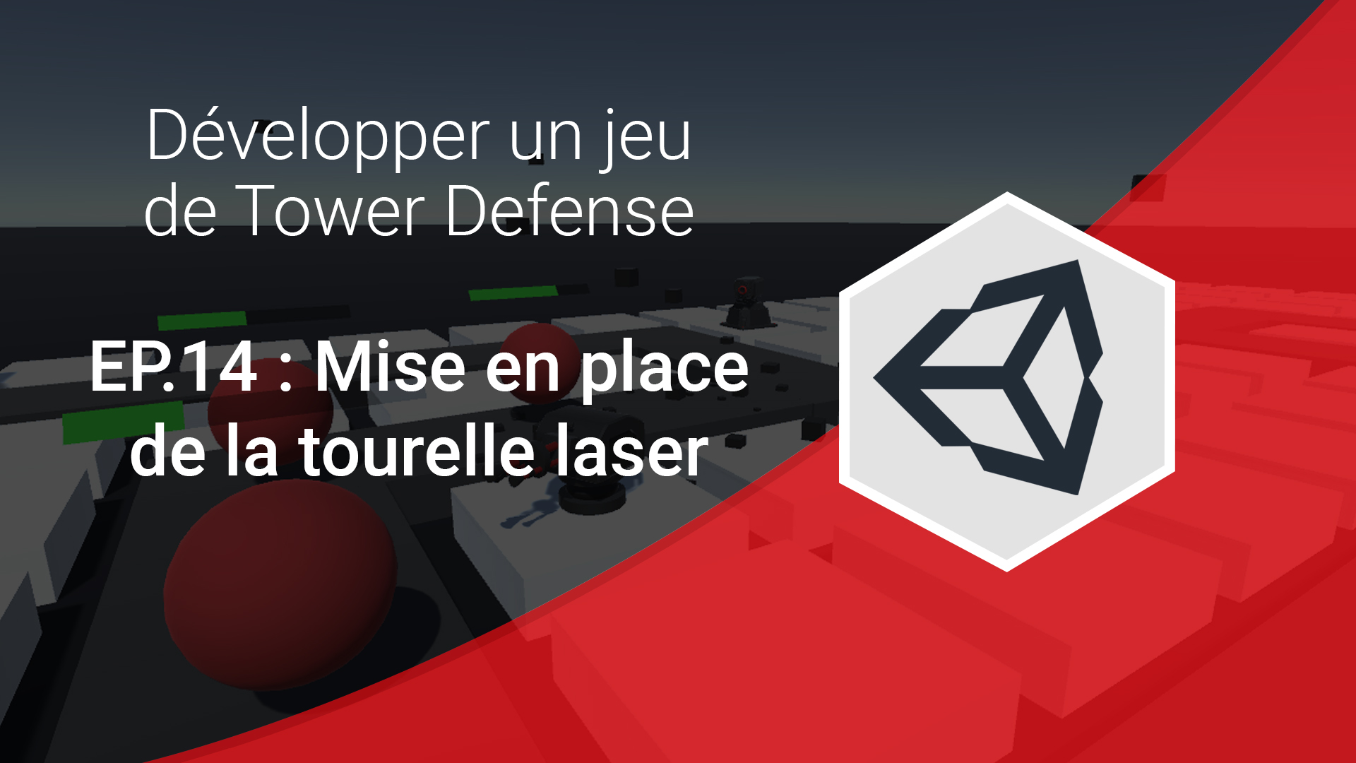 mise en place de la tourelle laser série tower defense unity 3d