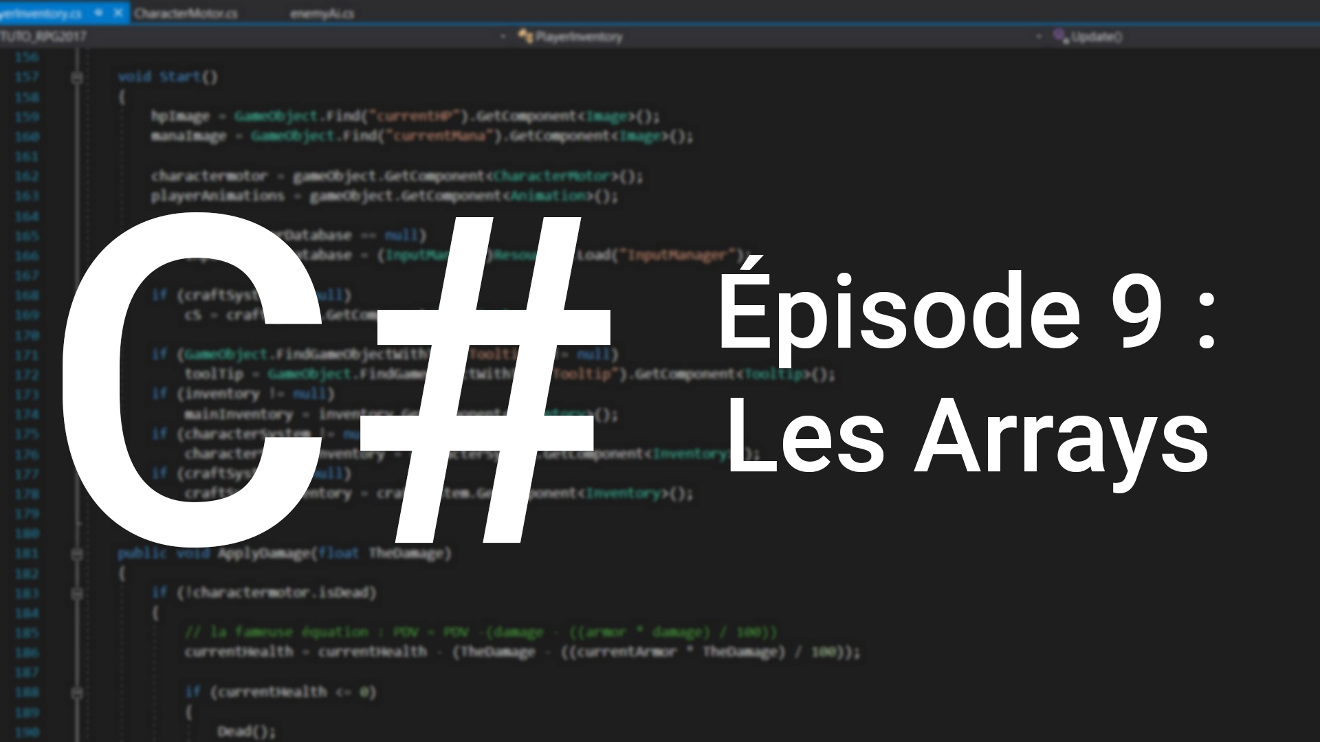 Apprendre le C# : les arrays