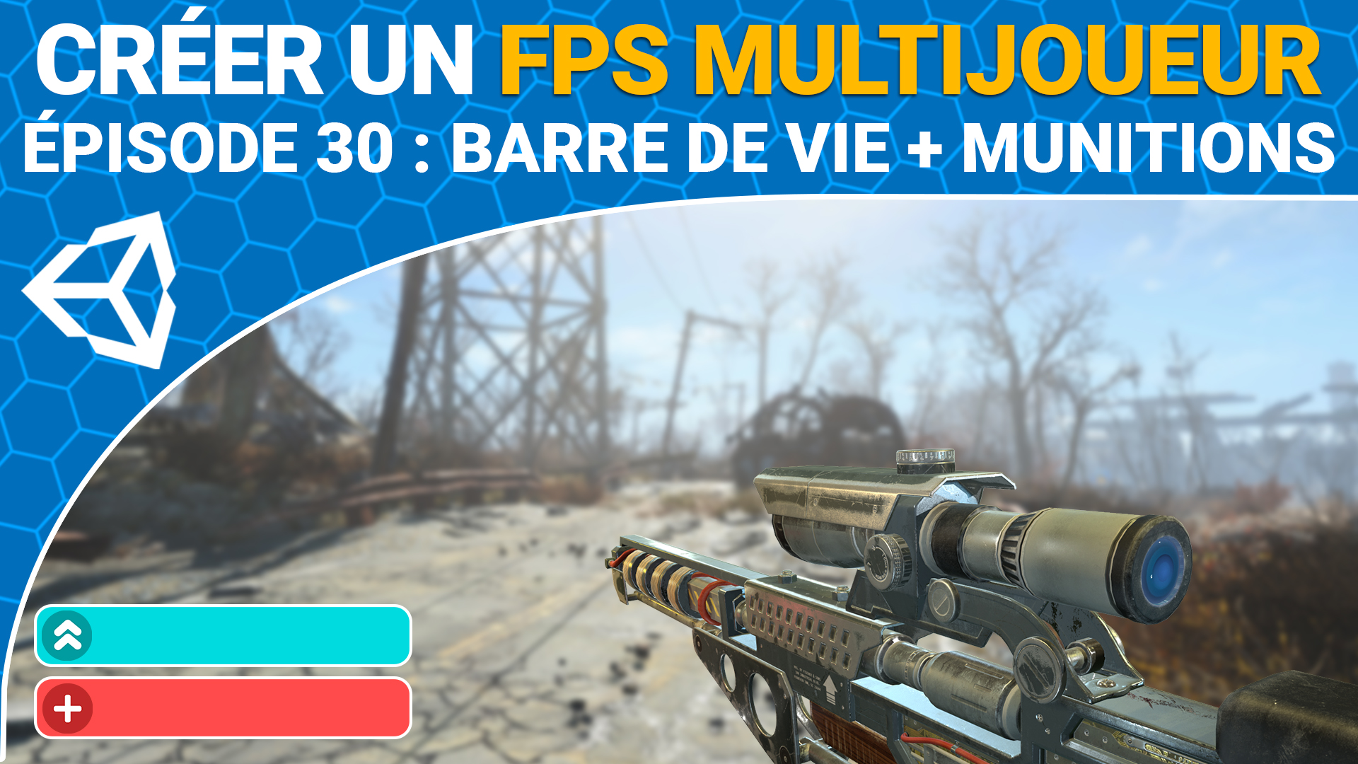 FPS MULTIJOUEUR SUR UNITY 3D : Barre de vie sur Unet